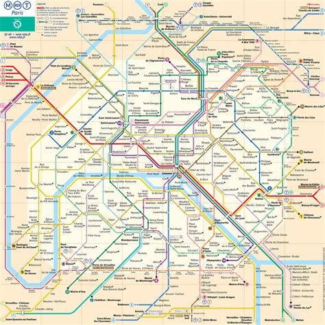 Plan metro à Paris et en Ile